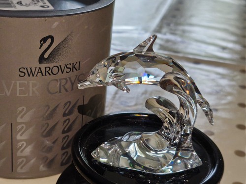 Swarovski figurine dolphin - figurine, on