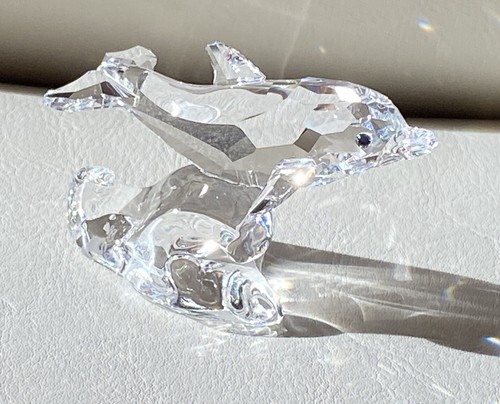 Swarovski crystal baby dolphin - crystal,