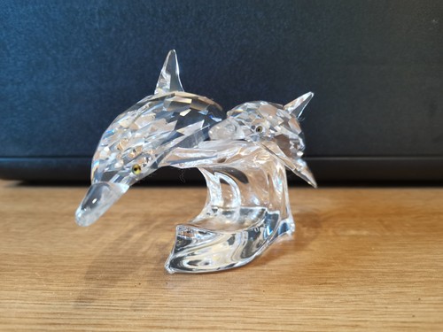 Swarovski dolphins lead - dolphins, 'lead
