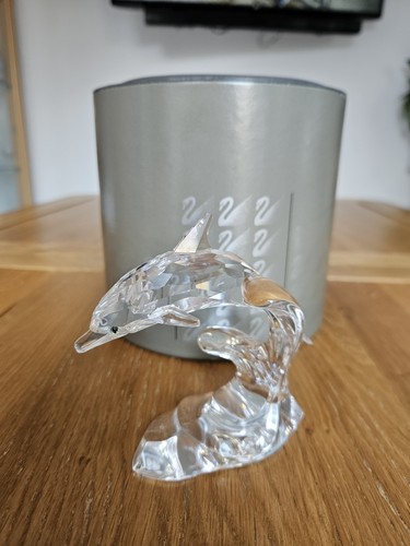 Swarovski crystal dolphin - dolphin, on