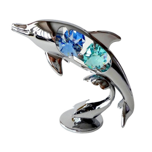 Crystocraft dolphin crystal - dolphin,
