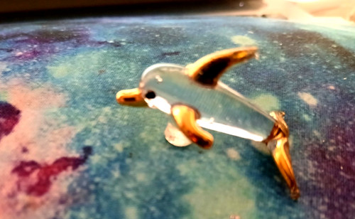 Swarovski crystal dolphin baby - dolphin,