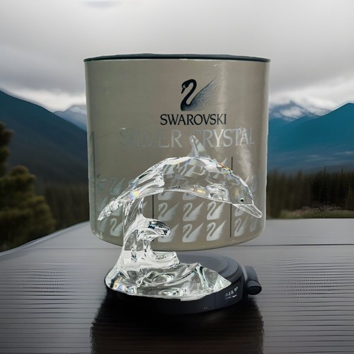 Swarovski crystal dolphin a - crystal, on